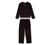 DIESEL Pyjama long 'NOLAN' rouge / noir / blanc, Taille S