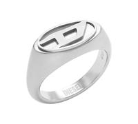 DIESEL Ring di signet da uomo in acciaio inossidabile, DX14750409