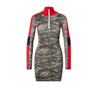DIESEL Robe 'CAMOK' gris foncé / vert / rouge / noir, Taille 38
