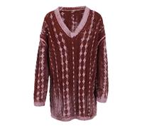 Diesel - Robe courte en maille torsadée - Femme - Robes - Multicolore - Taille: 40 FR