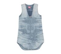 Diesel - Robe Midi Moulante en Maille Côtelée avec Découpe - Femme - Robes - Bleu - Taille: 40 FR