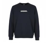 DIESEL S-Girk 250238 OFF Sweatshirt Homme Coton Col Rond Bleu Manches Longues L