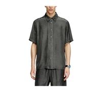 Diesel - S-leon-short Camicia Chemise à Manches Courtes - Homme - Chemises - Gris - Taille: L