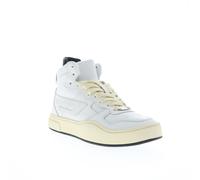 Diesel S-Ukiyo Mid baskets pour hommes en cuir blanc