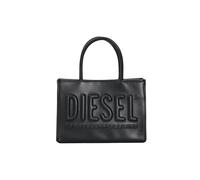 Diesel Sac à main noir pour femme avec logo en relief UNI, Noir , Borsa mini a mano 12x17,5x6 cm primavera estate
