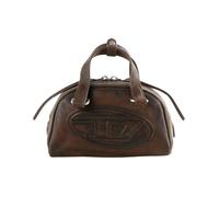 Diesel - Sac porté épaule en cuir Oval D - Femme - Sacs - Brun - Taille: ONE Size