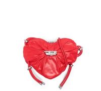 Diesel - Scrunch-D Heart Shoulder Bag - Femme - Sacs - Rouge - Taille: ONE Size