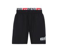 DIESEL Shorts de bain 'VISPER' rouge / noir / blanc, Taille S