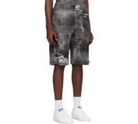 DIESEL Shorts P-Ston En Jersey Effet Délavé Taille Élastique Homme XL Gris