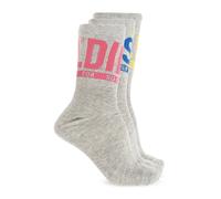 Diesel - Skm-Ray-Threepack Chaussettes - Homme - Sous-vêtements - Gris - Taille: S