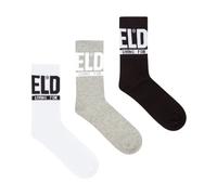Diesel - Skm-Ray Threepack Socks - Homme - Sous-vêtements - Multicolore - Taille: L