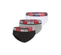 DIESEL Slip 'Andre' gris chiné / rouge clair / noir / blanc, Taille L