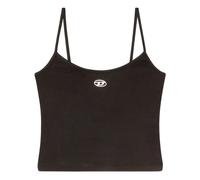 Diesel, Femme, Tops, Noir, Taille: 40 FR Spaghetti Strap Cropped Top