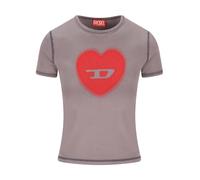Diesel - Stretch cotton T-shirt - Femme - Tops - Brun - Taille: 36 FR