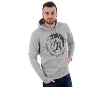 DIESEL Sweat à Capuche en Laine S-Agnes Grey Marl