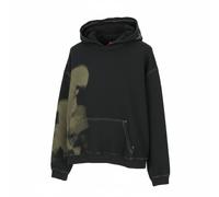 Diesel Sweat à Capuche Homme S-Boxt-Hood-N4 L Gris Anthracite Déchiré Oversized