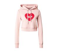 Diesel, Femme, Sweatshirts et sweats à capuche, Rose, Taille: 40 FR Cropped Sweat à capuche With Rhinestoned Heart