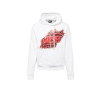 DIESEL Sweat-shirt 'GINN' rouge / noir / blanc, Taille M
