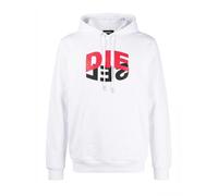 DIESEL Sweat-shirt 'S-GIRK-HOOD-N1' blanc, Taille S