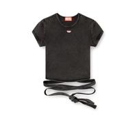 Diesel - T-Bunny-Tail-R1 T-shirt - Femme - Tops - Gris - Taille: 36 FR