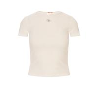 Diesel - T-Ele-Long-Od - Femme - Tops - Blanc - Taille: 40 FR