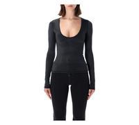 Diesel - T-Elphin LS - Femme - Tops - Noir - Taille: 38 FR