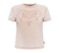 Diesel - T-Ila-Aa1 T-shirt - Femme - Tops - Rose - Taille: 38 FR