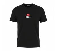DIESEL T-Just-Small-New D Logo T-Shirt Homme 2XL Noir Coton