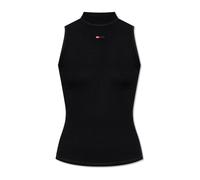 Diesel - T-Mokky-Sl-Microdiv Top - Femme - Tops - Noir - Taille: 42 FR