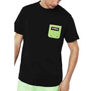 Diesel T-Shirt Just-B avec Poche Noir