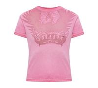 Diesel - T-shirt slim à imprimé Phénix dévoré - Femme - Tops - Rose - Taille: 36 FR