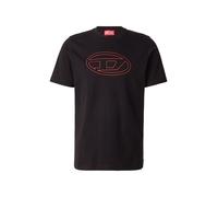 DIESEL T-Shirt 'T-ADJUST-BIGOVAL' rouge / noir, Taille L