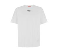 Diesel T-shirt T-ADJUST-OD Homme Blanc XL – D ovale métallique