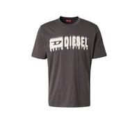 DIESEL T-Shirt 'T-ADJUST-Q7' anthracite / blanc, Taille L