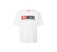 Diesel - T-Boxt Div T-shirt - Homme - Tops - Blanc - Taille: L