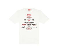 Diesel - T-Shirt T-just-n14 Diesel - Homme - Tops - Blanc - Taille: M