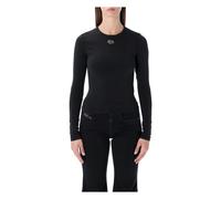 Diesel - T-Uncuties Long - Femme - Tops - Noir - Taille: 38 FR