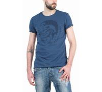 Diesel - Tee shirt col rond manches courtes - Homme - Bleu XXL