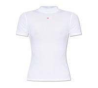 Diesel - Top côtelé à col montant - Femme - Tops - Blanc - Taille: 36 FR