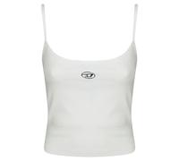 Diesel - Top côtelé avec Oval D métallique - Femme - Tops - Blanc - Taille: 36 FR
