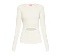 Diesel - Top côtelé - Femme - Blouses et Chemises - Beige - Taille: 40 FR