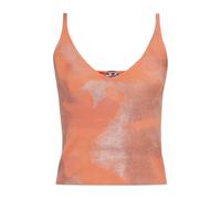 Diesel - Top côtelé M-Ismina - Femme - Tops - Orange - Taille: 36 FR