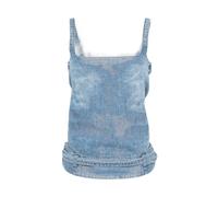 Diesel - De-Sayra-Fsi2 Denim Top - Femme - Tops - Bleu - Taille: 40 FR