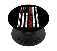 Diesel Truck Power Drapeau USA Turbo Brothers Mécanique Fumée PopSockets PopGrip Adhésif