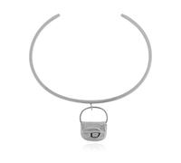 Diesel, unisex, Accessoires, Gris, Taille: ONE Size Bracelet avec un Pendentif