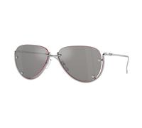 DIESEL Unisex DIESEL DL1003 103/6G Lunettes de soleil Métal Argent Gris Pilote Normale