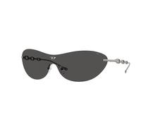 DIESEL Unisex DIESEL DL1006 113/87 Lunettes de soleil Métal Gris Gris Ronde Normale