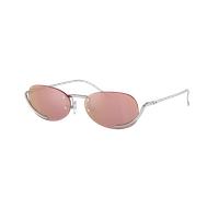 Diesel Unisex Sunglass DL1004 - Couleur du Monture: Argent brillant, Couleur de Lentille: Rose Effet miroir Rose