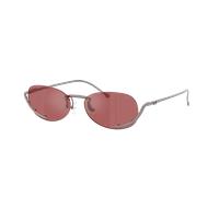 Diesel Unisex Sunglass DL1004 - Couleur du Monture: Gunmetal sablé, Couleur de Lentille: Red Hiper Mirror