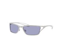 Diesel Unisex Sunglass DL1015 - Couleur du Monture: Argent Mat, Couleur de Lentille: Violet